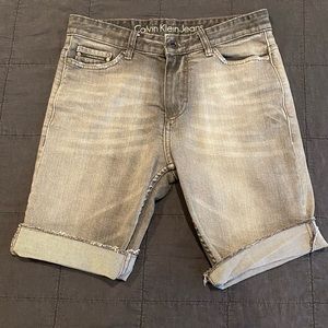 Calvin Klein Jeans Denim Shorts Dark Gray SIZE 29
